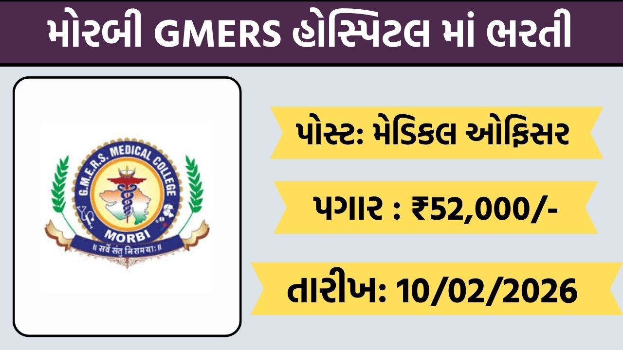 Morbi General Hospital Recruitment 2026